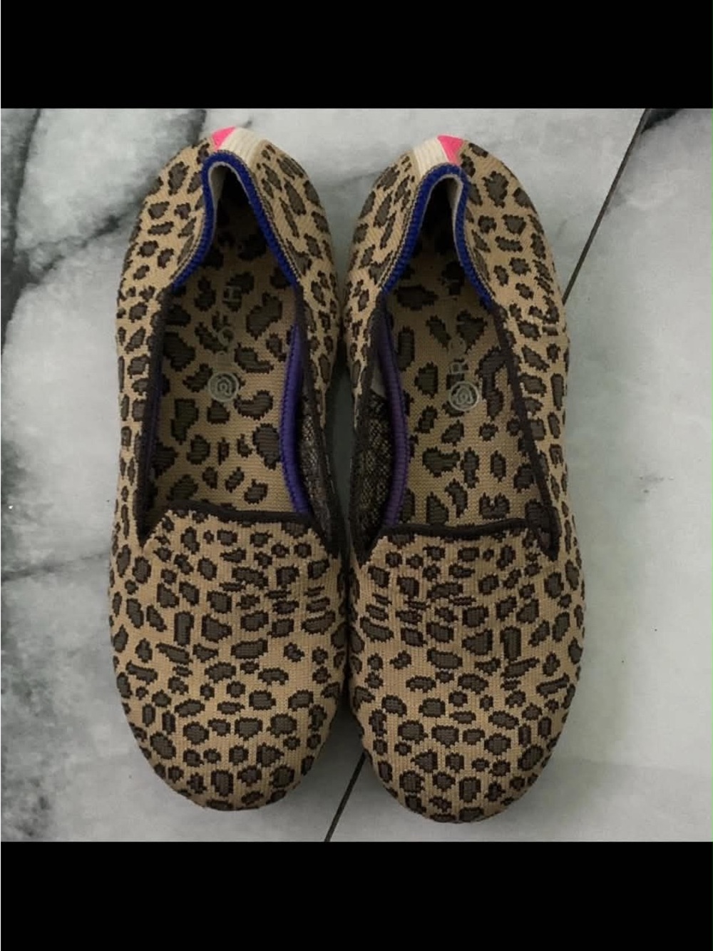 Leopard Print Slip-On girls Flats - Brown